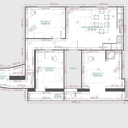 Lejlighed Cosy Queen - T4 - Hyper Centre & Parking Pau