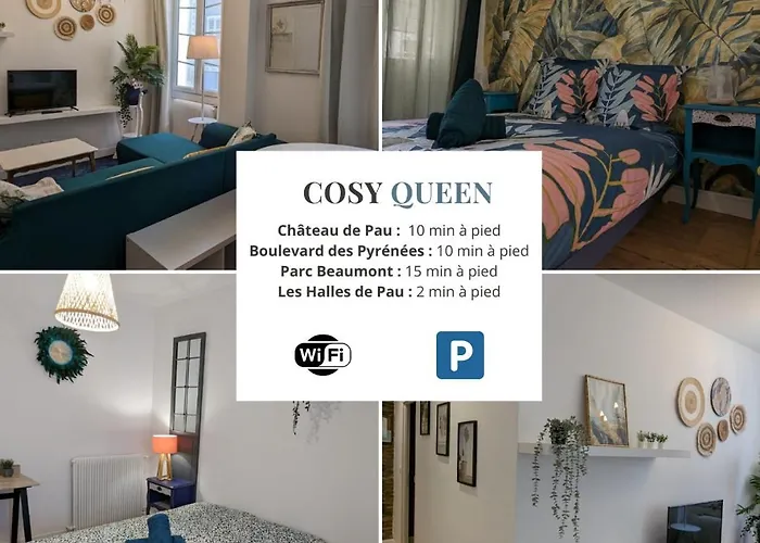 Cosy Queen - T4 - Hyper Centre & Parking * Pau